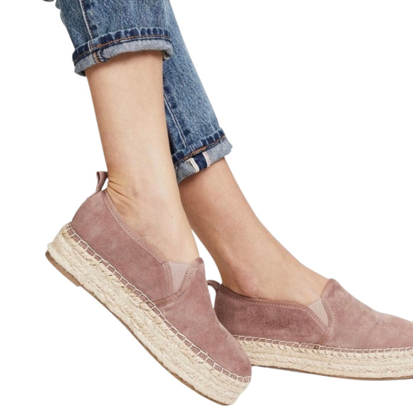 SAM EDELMAN Carrin Platform Espedrille Slip On Sneaker Shoes Pink Tan Boho 6.5 - Picture 2 of 12